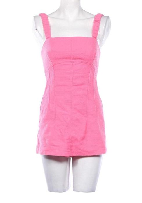 Къс розов гащеризон Bershka