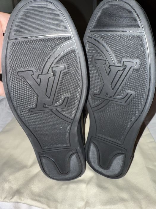 Louis Vuitton Monogram Eclipse Passenger High Top Sneakers 45