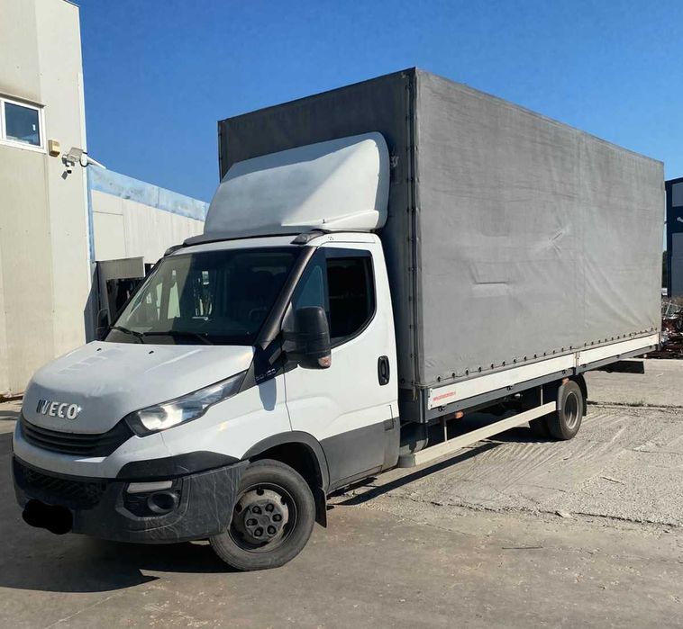 Iveco Daily 50C15 | 2017 | Euro 6 | Platformă prelată 6.20 m | 150 CP | AC | Unic proprietar