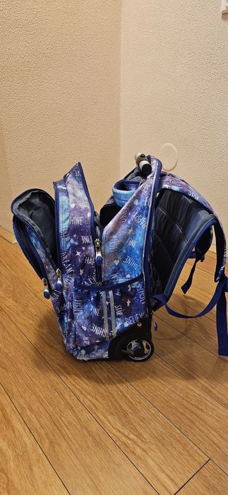 Ghiozdan Troler, 4 Compartimente,