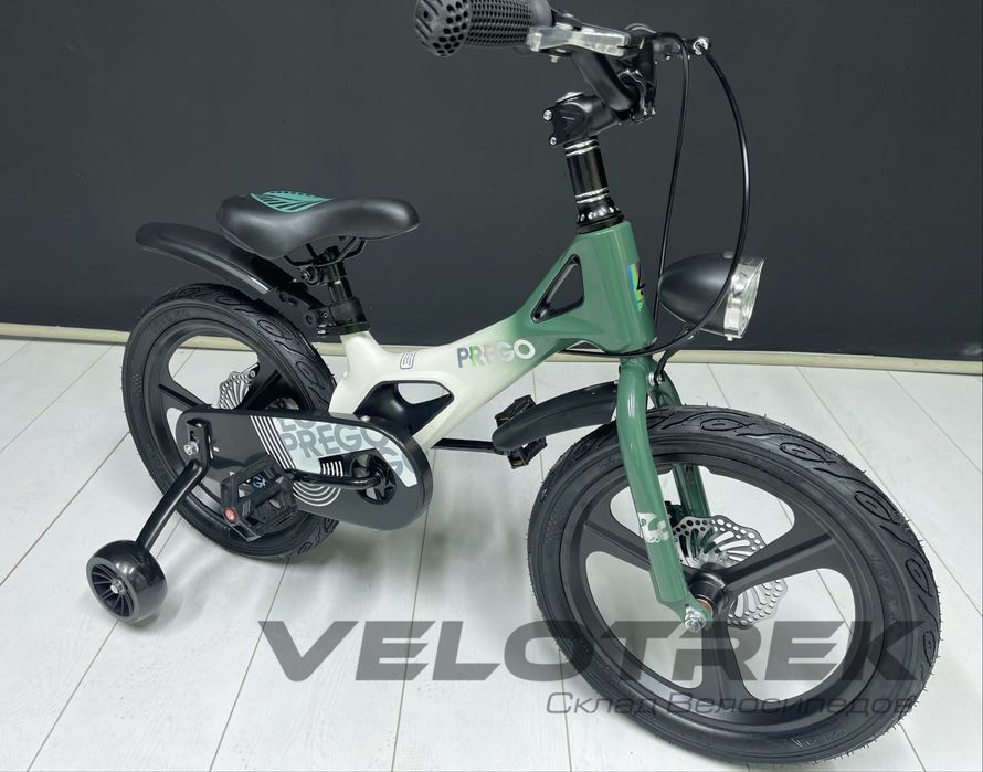 Новый детский велосипед лёгкий алюминий с боковыми колёсами