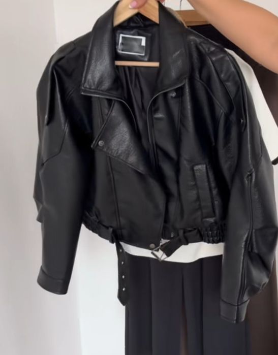 Кафяво кожено яке