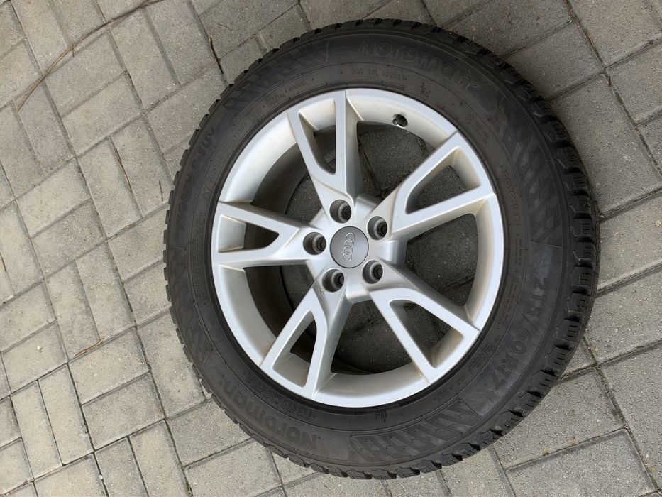 Jante + Cauciucuri iarna 215/60/17 5x112 ET 33 Audi/Volkswagen/Skoda/Seat