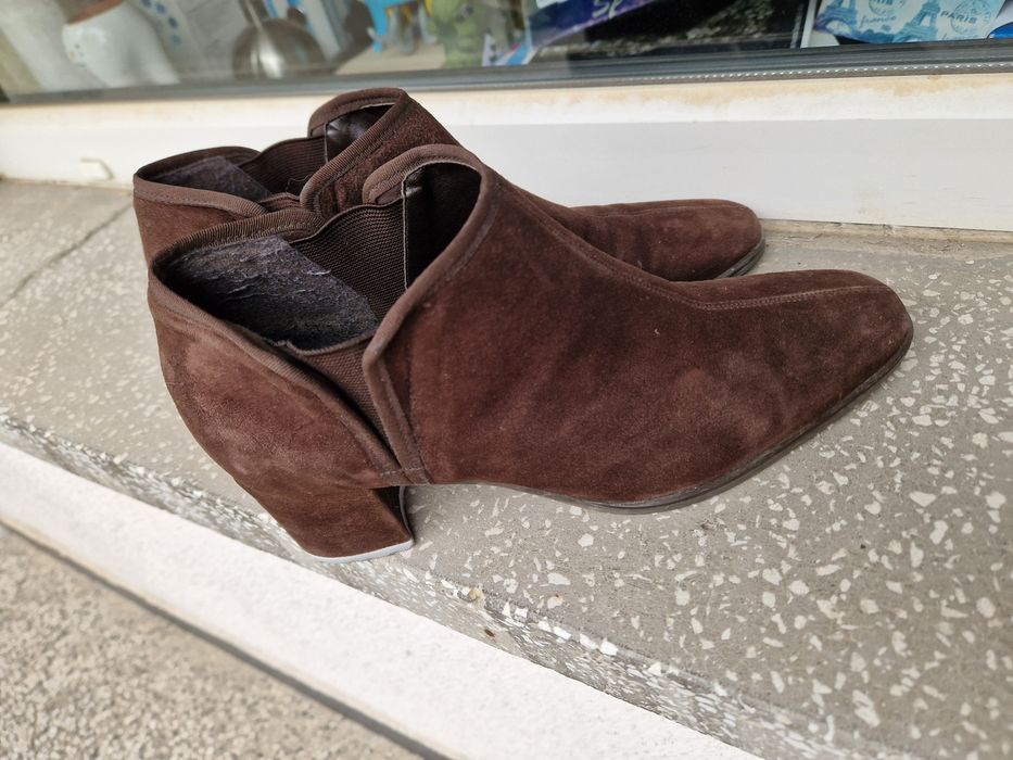 Зимни кожени ботуши