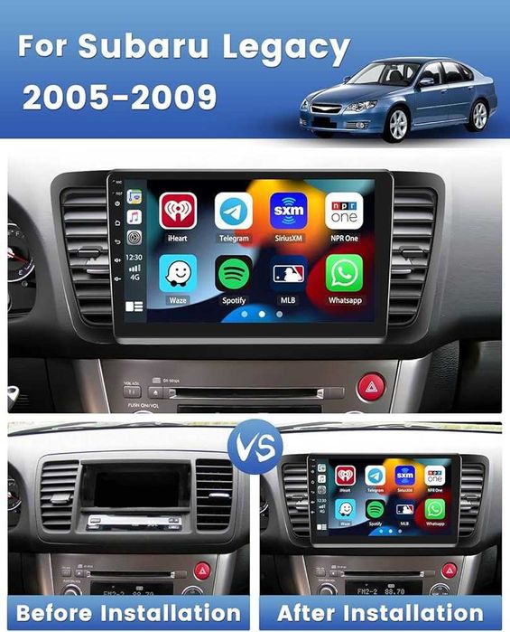 Мултимедия Android за Subaru Legacy 4, Liberty Outback 3, Навигация, Андроид радио, двоен дин, 2004 2005 2006 2007 2008 година