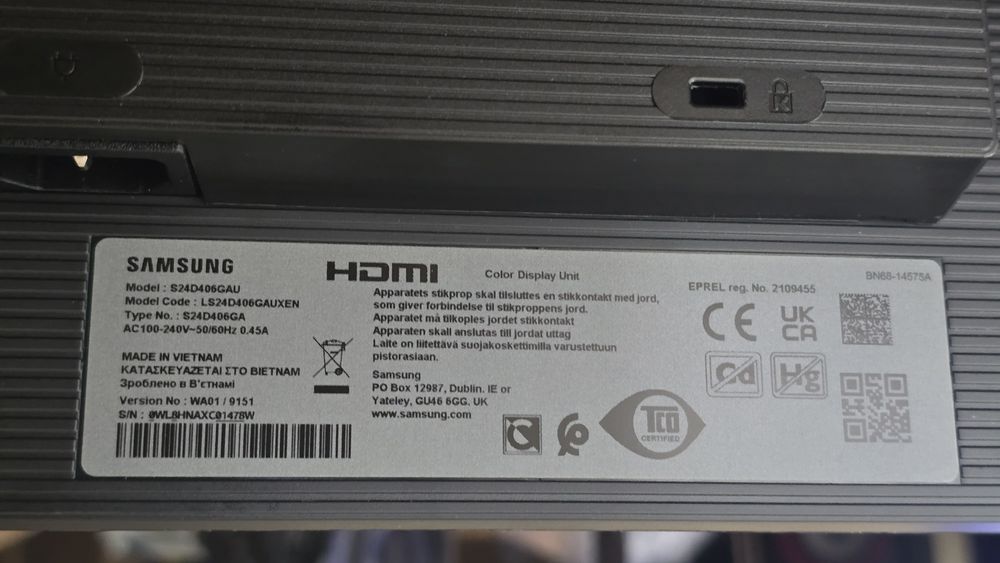 Монитор Samsung 24" IPS 100Hz S24D406GAU Essential Monitor