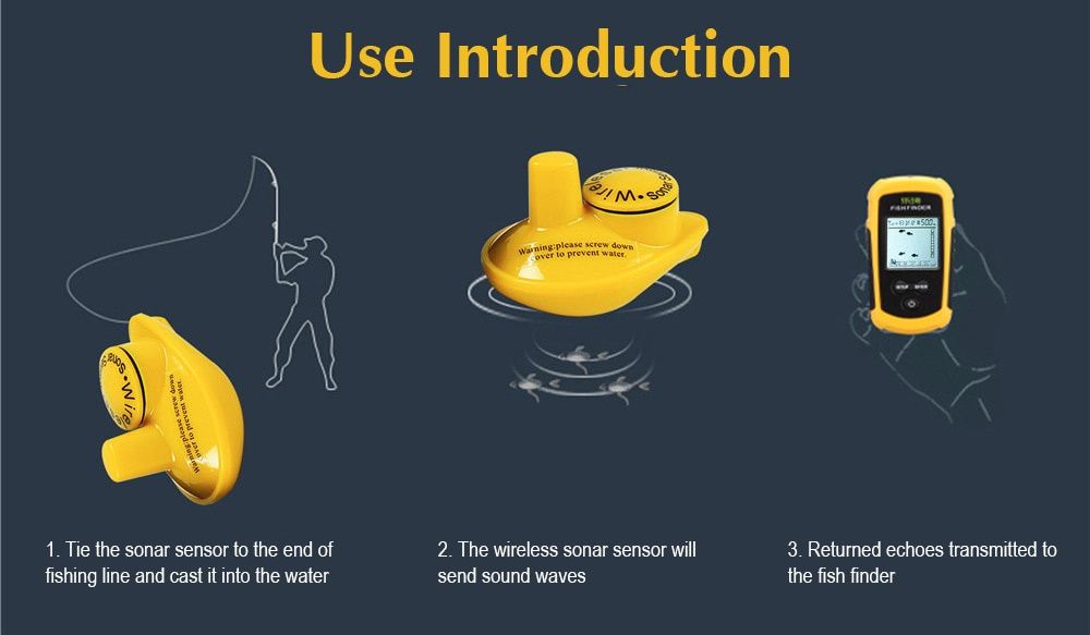 НОВО Сонар за риболов БЕЗЖИЧЕН лодка захранка намиране на риба