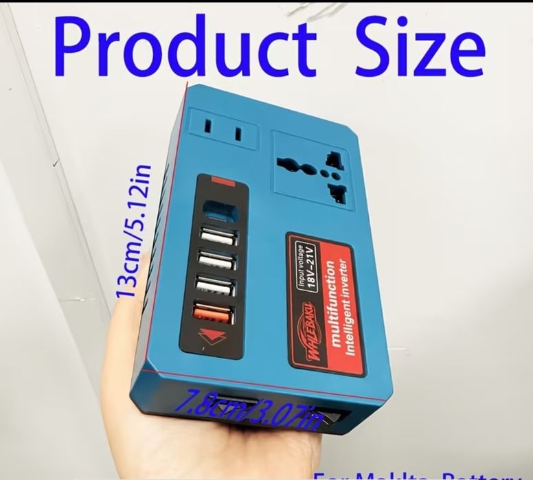 Преобразователь с 12v на 220 с USB портами.