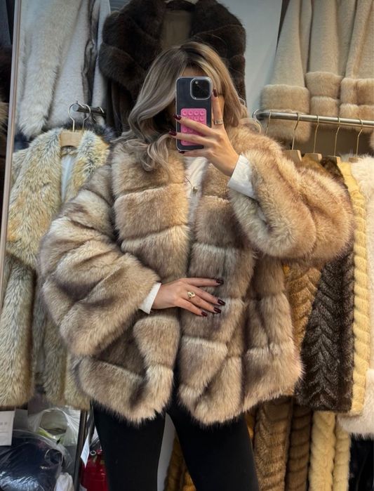 Новый эко шуба сатылады с этикеткамен тур