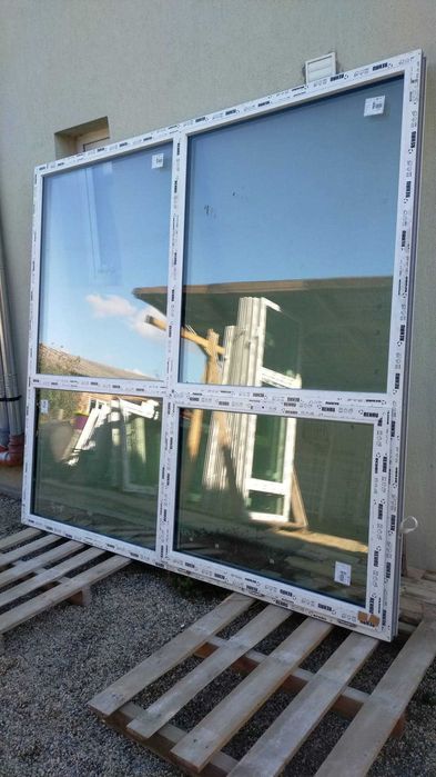 Geamuri fixe,panel si usi termopanNOI!!-Pvc-profil REHAU-3 STICLE