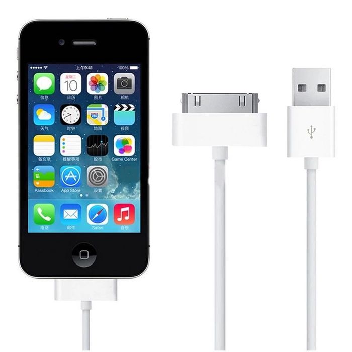 Кабел за iPhone 2 3G 3GS 4 4S iPad 1 2 3 iPod зарядно 2G USB айфон