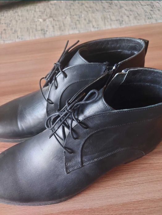 Мужские кожаные ботинки весна