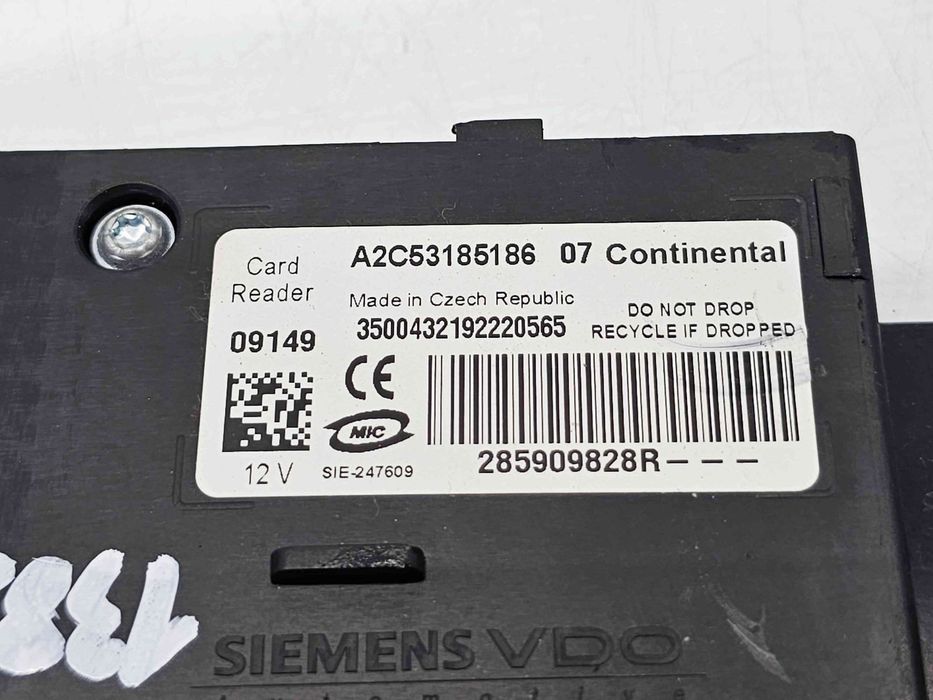 Contact cu cheie  Renault Scenic 3 [Fabr 2009-2015] A2C53185186  1.6