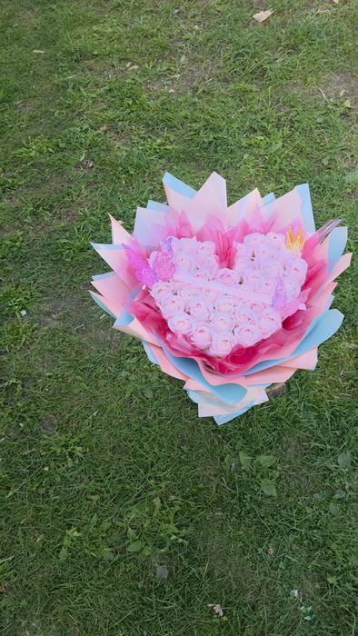 Buchet pink baby sclipici
