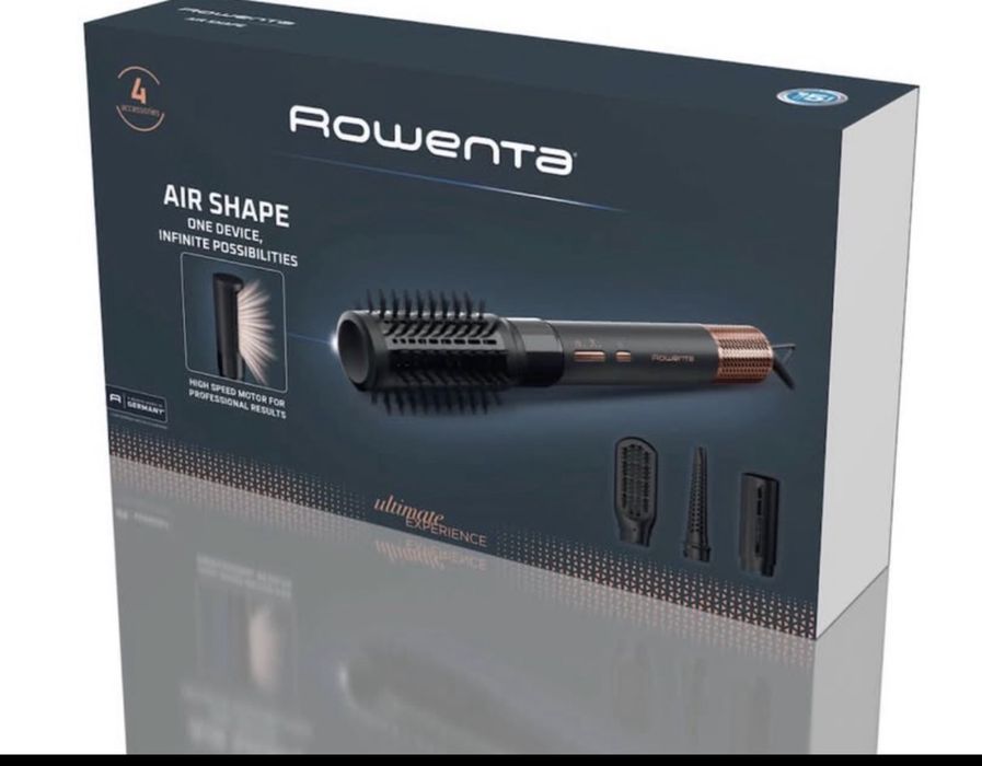 Perie Rowenta,  multifunctionala, cu aer cald