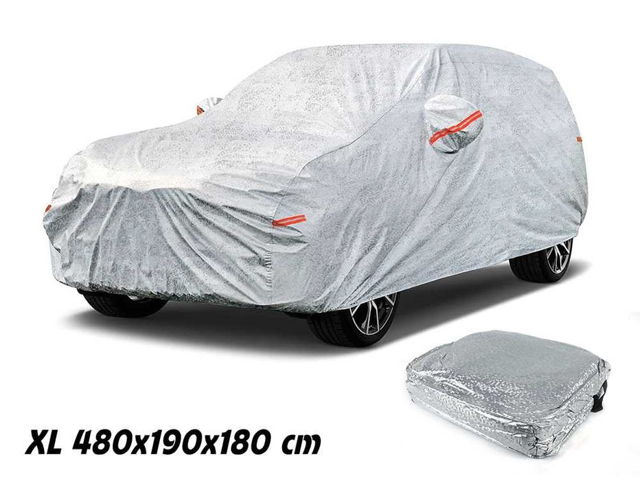 Покривало за джип Pro Group / 2 слоя / алуминиево / XL 480х190х180 см