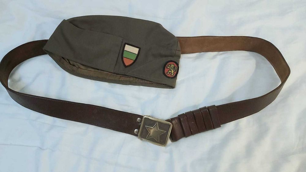 Колан, фуражка, чанта, презрамки на Българската армия (соц период)