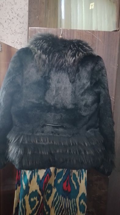 Черная Короткая шуба