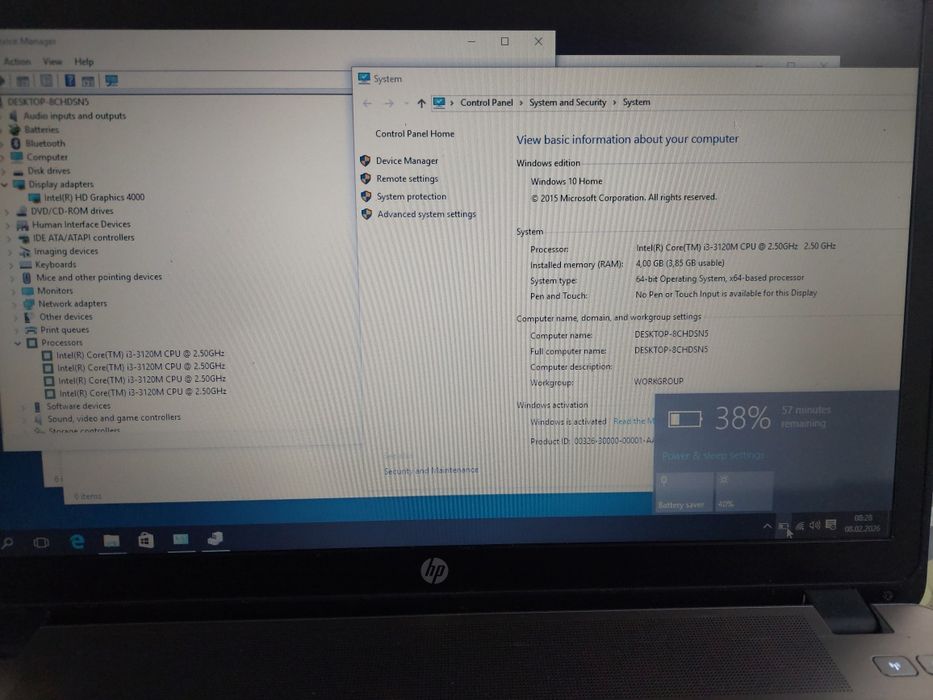 Laptop Hp Probook 450 i3