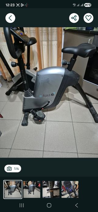 Bicicleta pliabila fitness exerciții