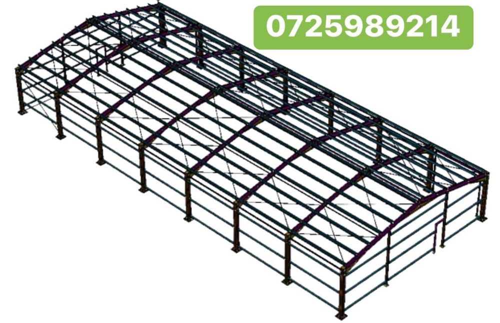 Vand hala metalica cu proiect cu montaj panouri sandwich