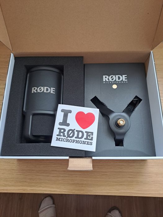 Rode NT-USB микрофон и Rode interview GO