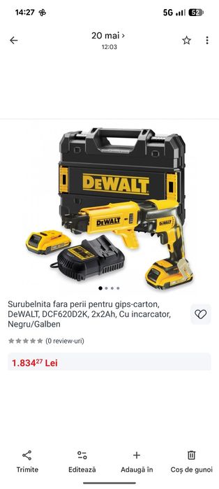 Filetanta cu impact DeWalt