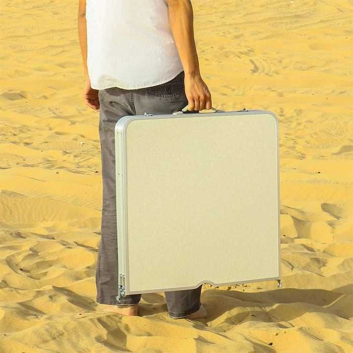 Сгъваема маса + 4 броя столчета за къмпинг палатка плаж риболов