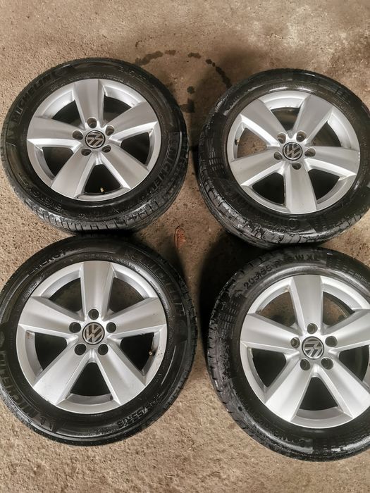 Jante R16 Originale VW 5x112 cu cauciucuri de vară