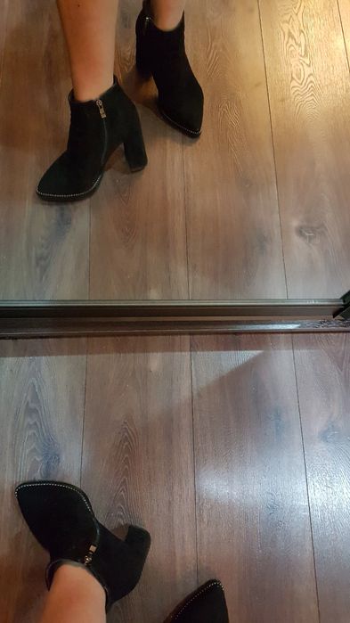 Продам натуральные зимние полусапожки