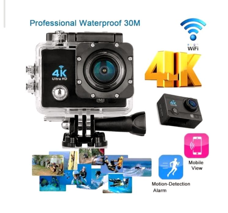 Camera acțiune 4K Ultra HD Impermeabilă Wifi
