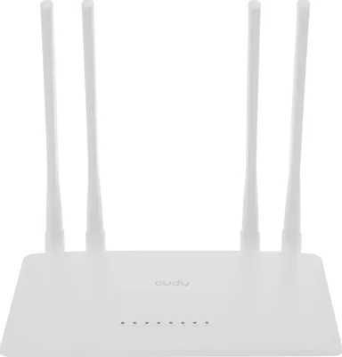Wi-Fi роутер CUDY WR1200, Wi-Fi 5, AC1200, 2.4/5ГГц, 4 LAN, белый