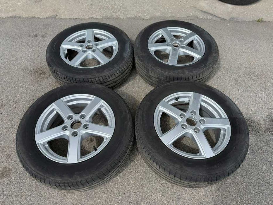 4 бр. Летни гуми 195/65 R15 с алуминиеви джанти 5x112 Audi VW Seat Skoda