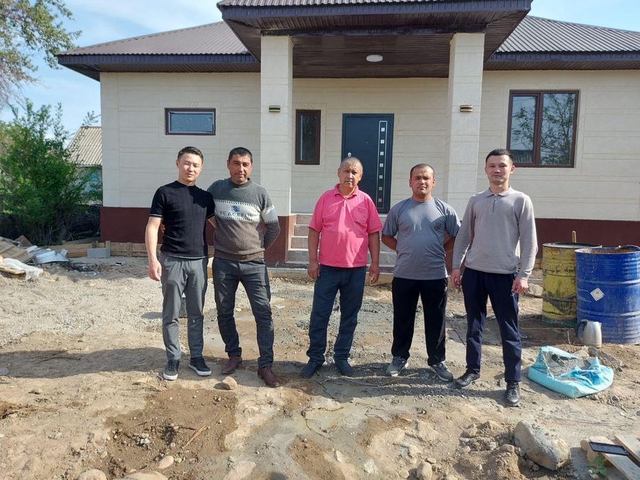 Узбеки стройтельи стройим дом