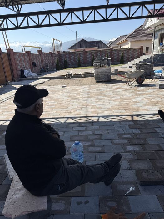 Укладка брусчатки