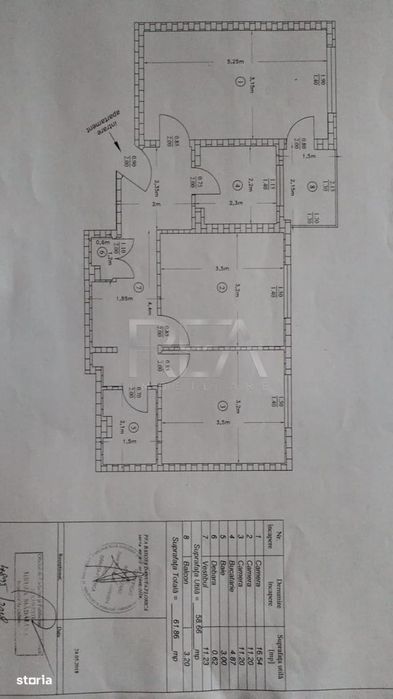 3 Camere Balta Alba | 62 mp | Metrou 1 Decembrie 1918 | Parcare |