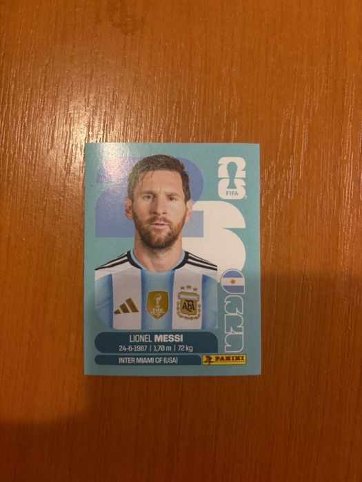 Messi sticker world cup 2026