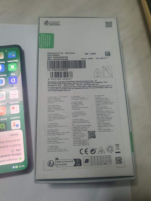 Oppo Reno 12 f-256 gb-8 gb ram