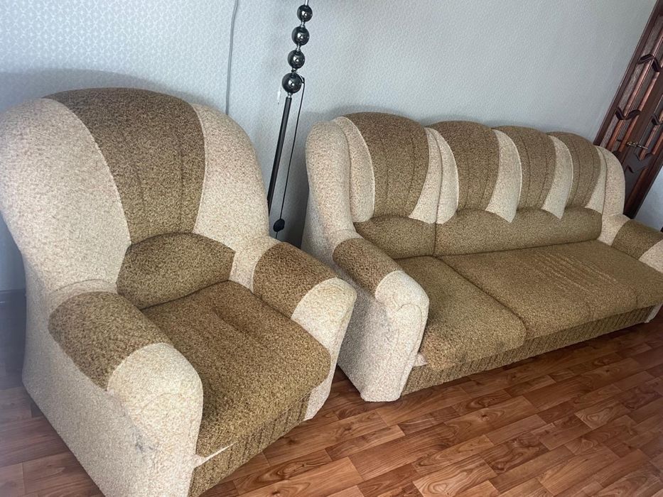 Диван раскладной с креслом