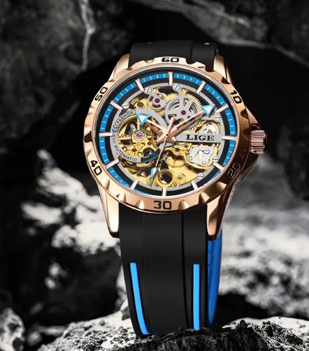 Ceas Lige Mecanic universal rezistent la apa,luminos pe timp de noapte