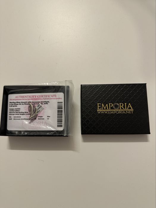 Broșă Argint si Ametist Emporia