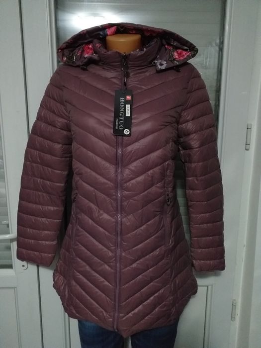 Geacă damă cu două fețe multicoloră și iubi.