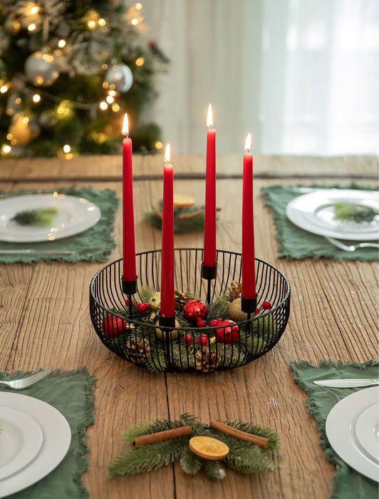 Decorațiune pentru aranjamente cu suport de lumânări