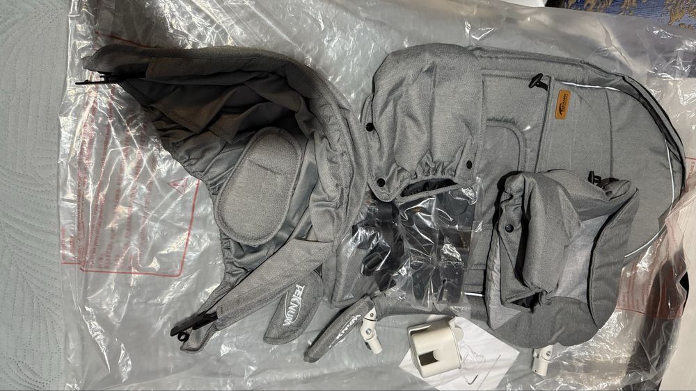 Новый коляска с авто креслом