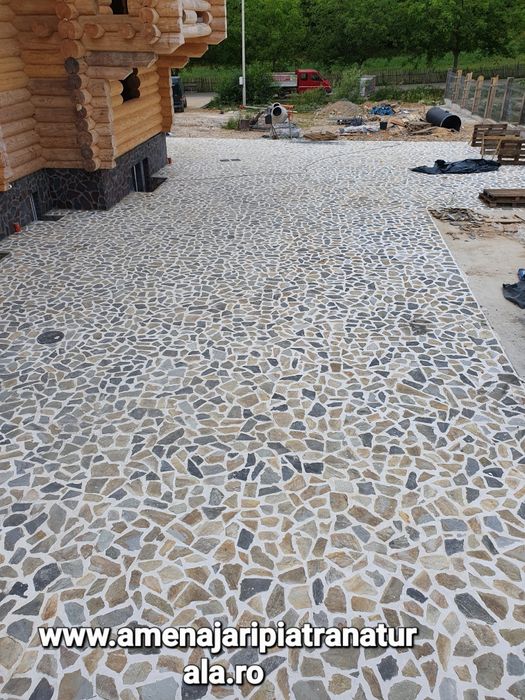 Piatra naturala de munte, montaj piatra naturala, piatra decorativa,