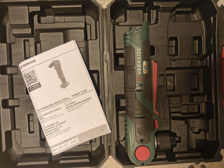 Mașina de găurit reglabil in unghi parkside 12v