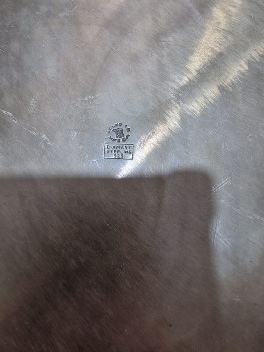 Поднос серебро 925