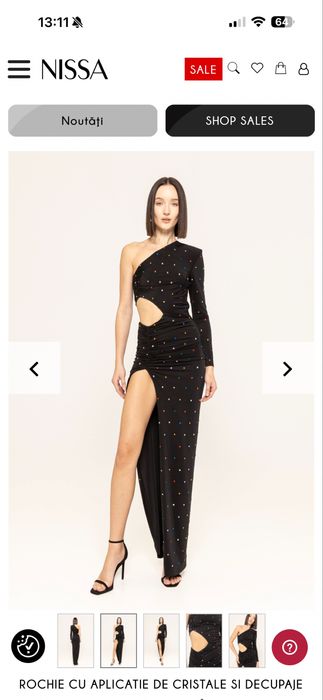 Rochie Nissa cu strasuri