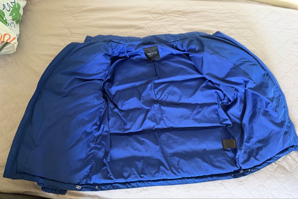 Trapstar Hyperdrive Puffer Jacket - Синьо/Бяло