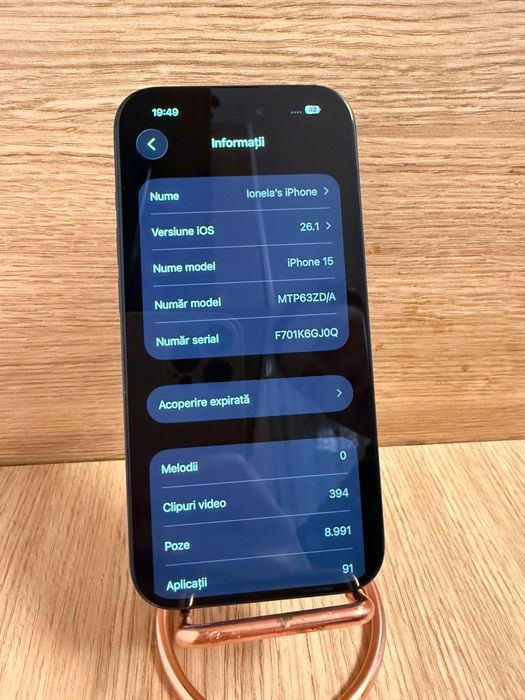 De vanzare iphone 15, 256Gb